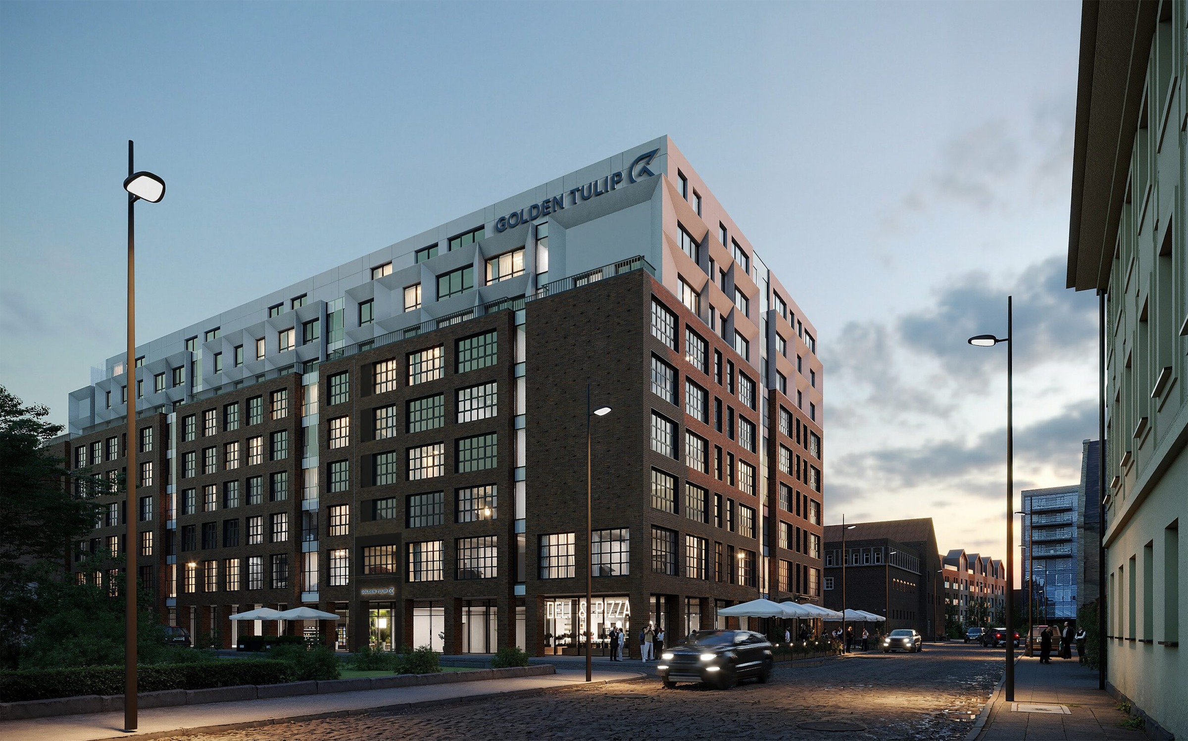 Golden Tulip Chmielna 78 — elewacja budynku od strony Chmielnej